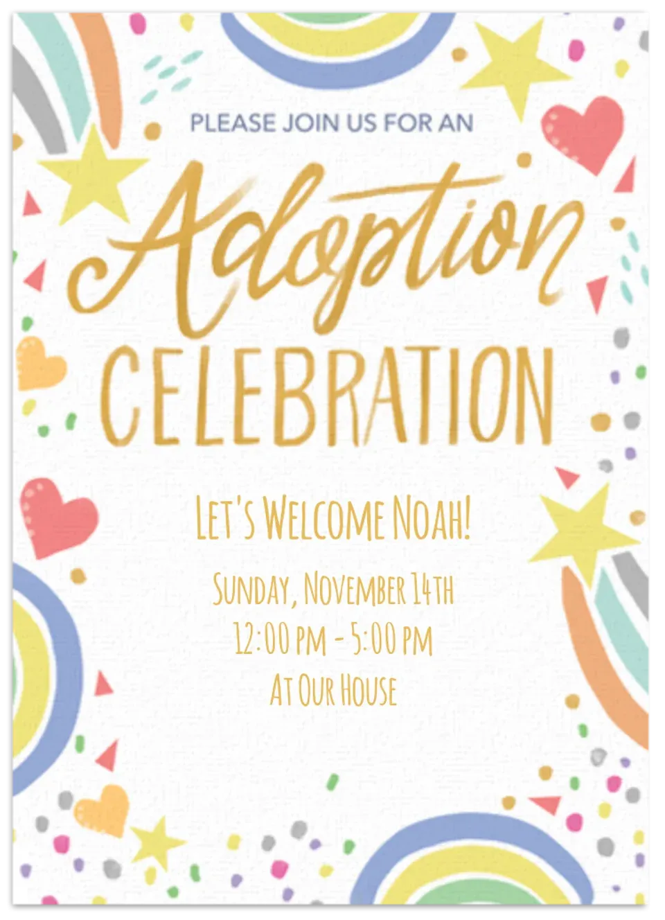 Adoption Day Celebration card