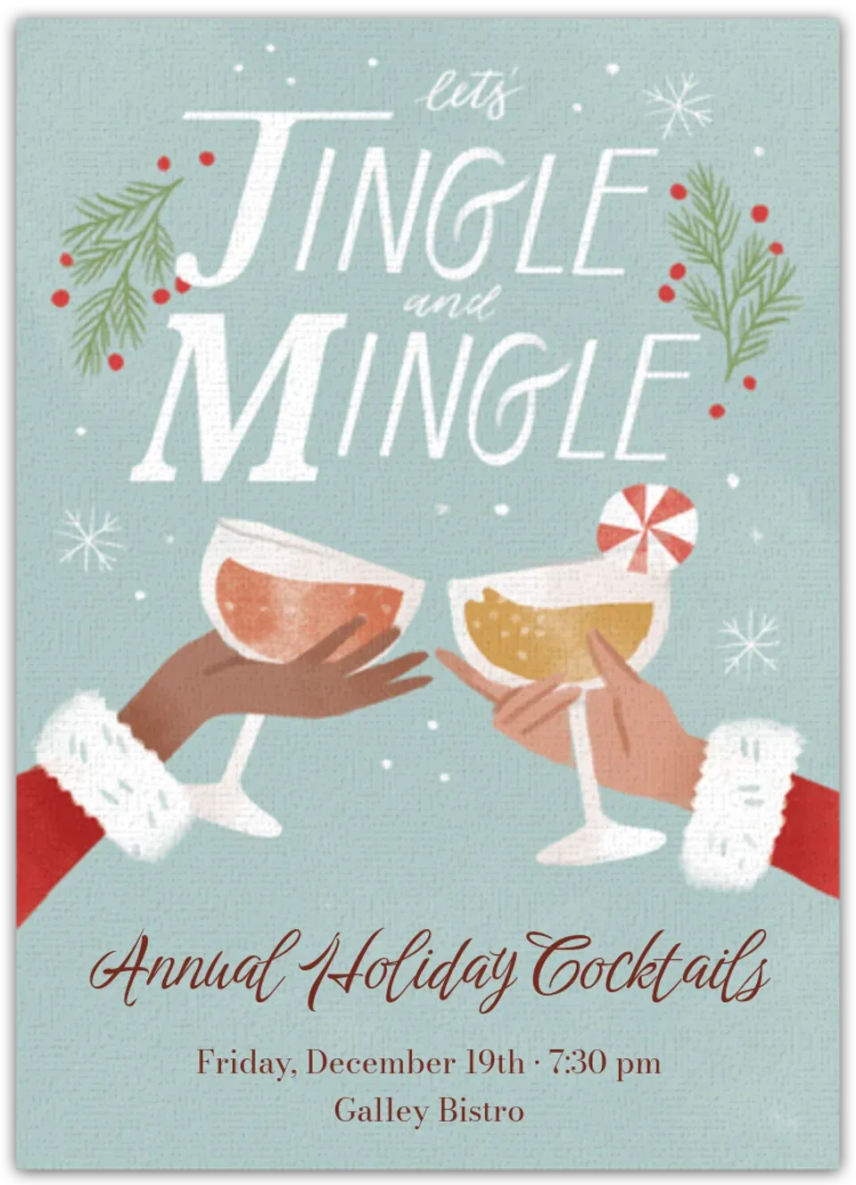 Jingle & Mingle card