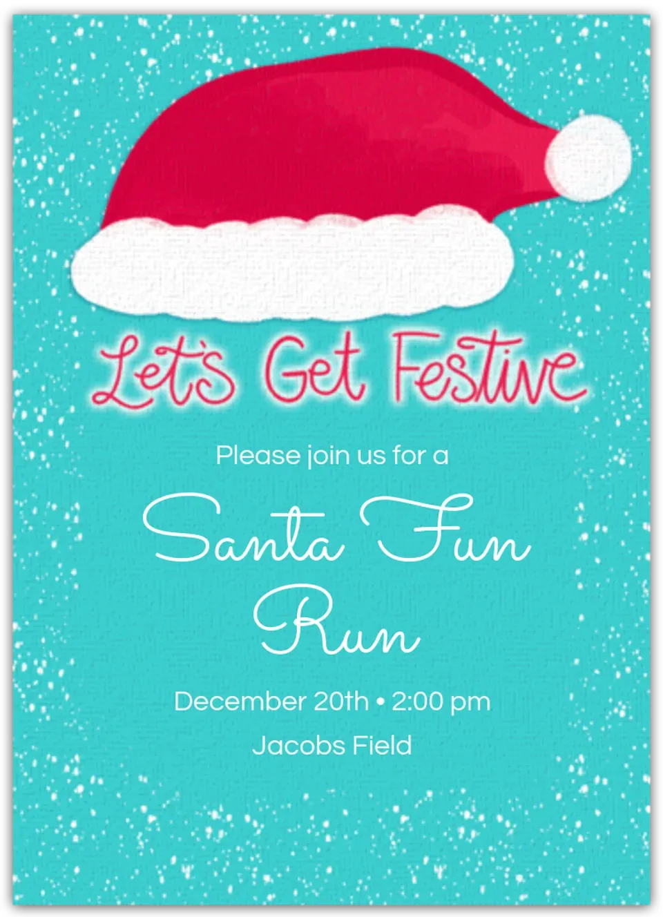 Jolly Santa Hat card