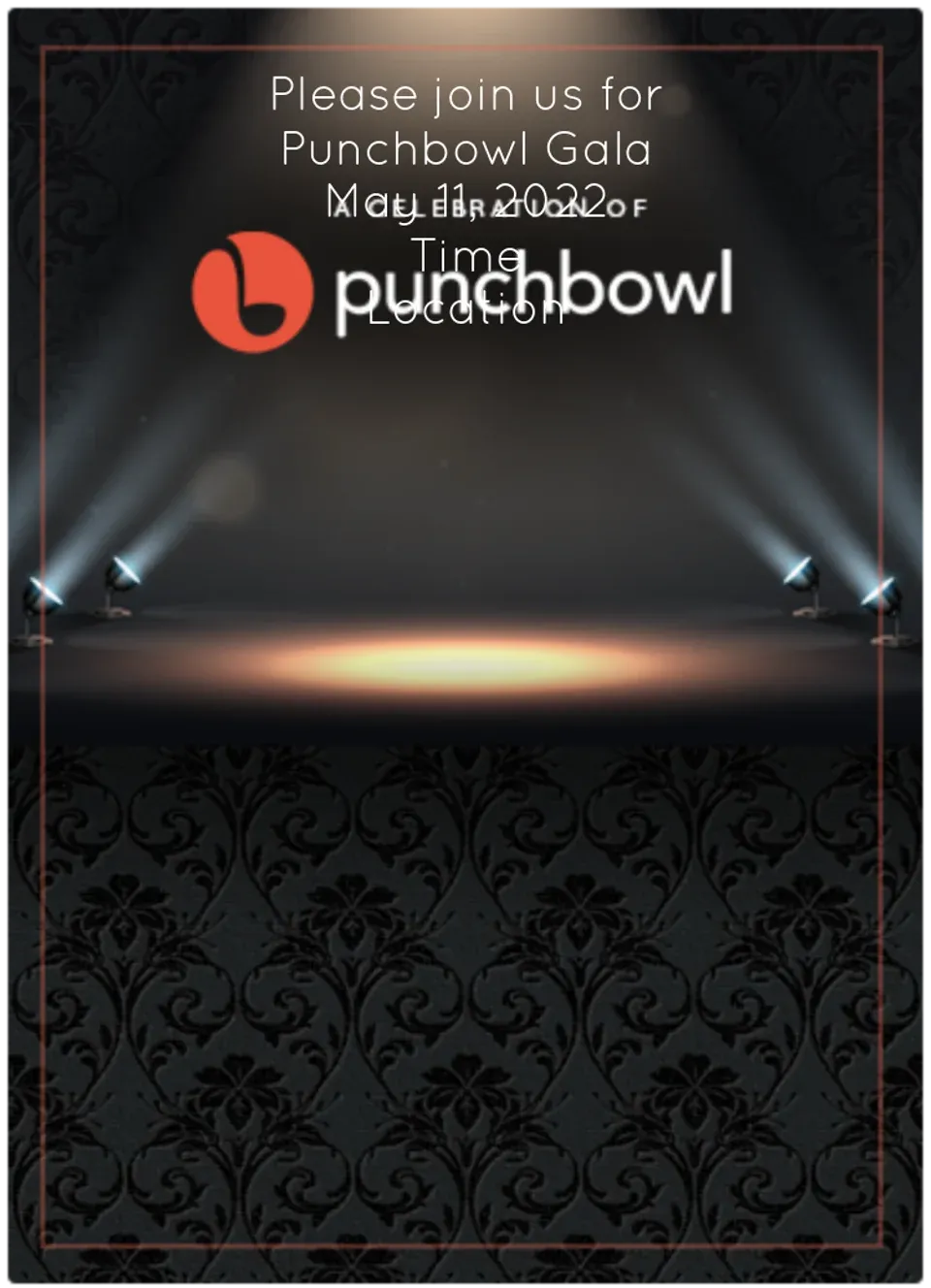Punchbowl Gala card