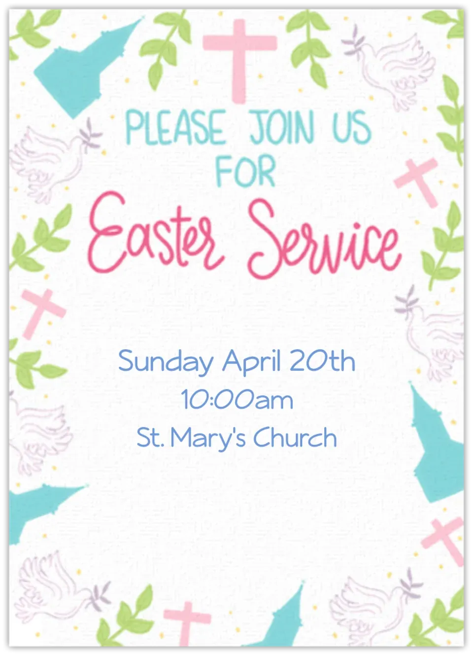 Easter Mass card