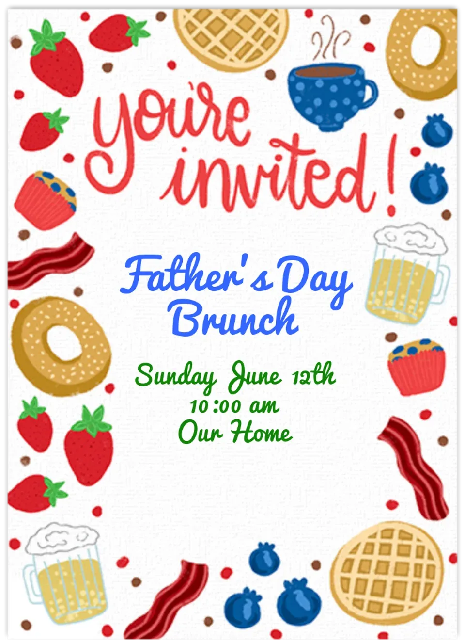 Father's Day Brunch card