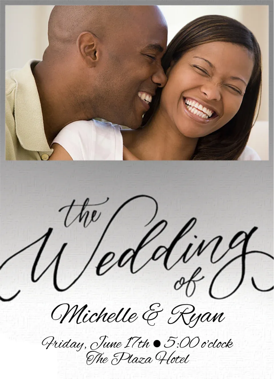 Wedding Script card