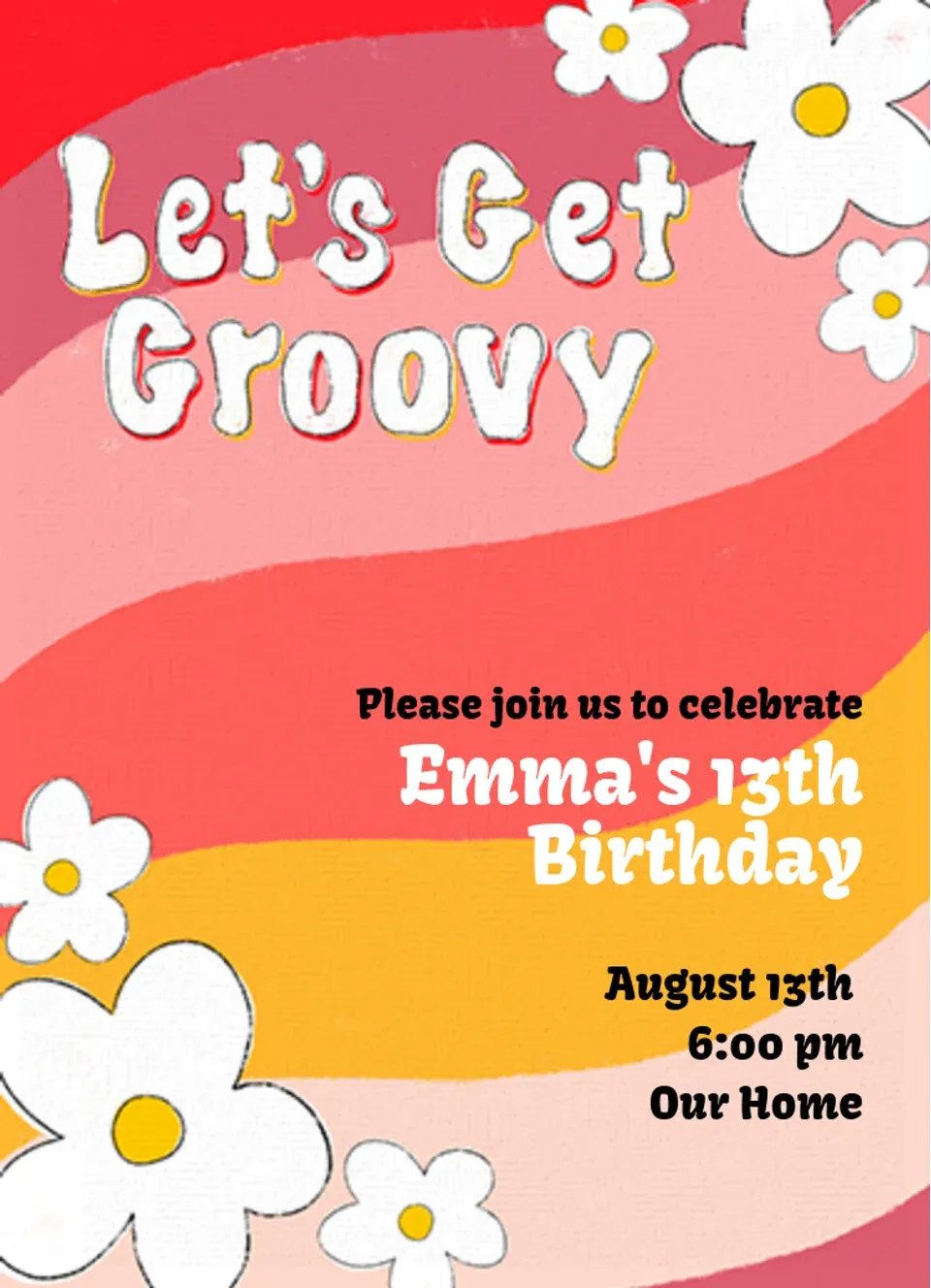 Groovy Birthday card