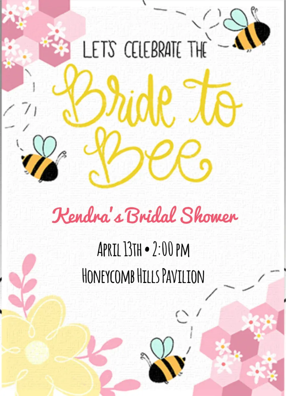 Bride to Bee card