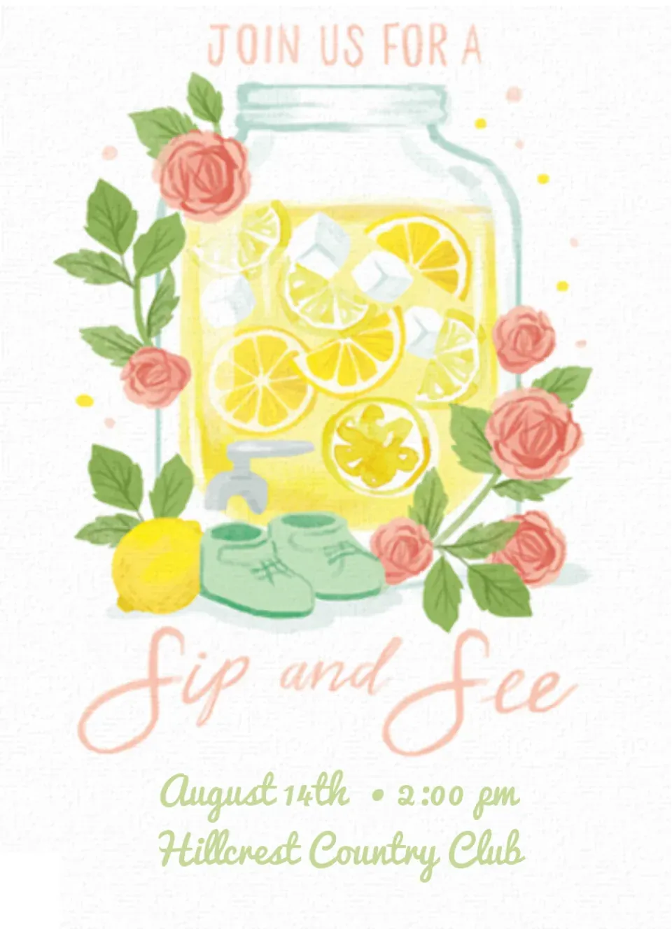 Citrus Sip & See card