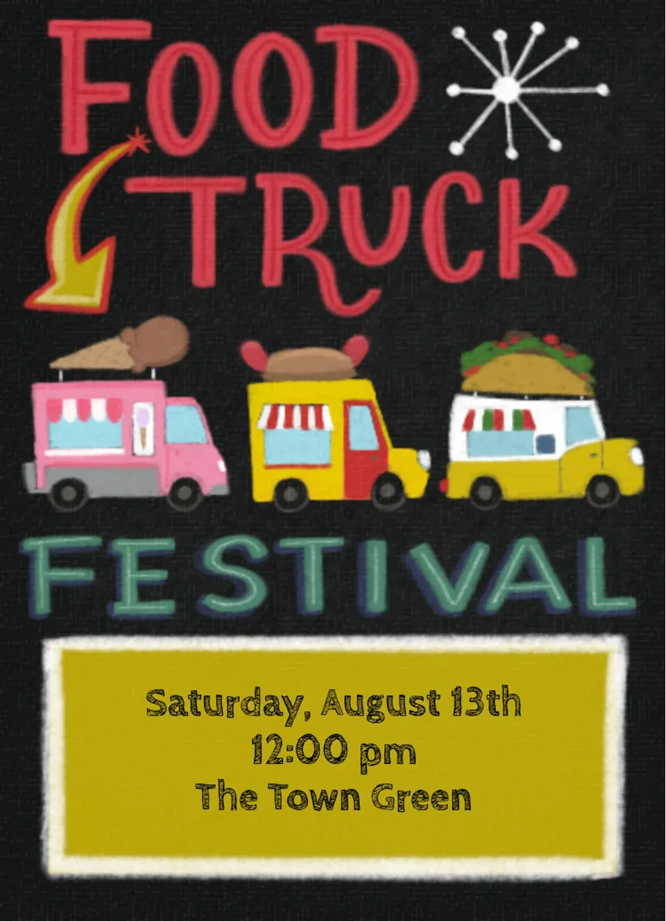 Food Truck Festival card