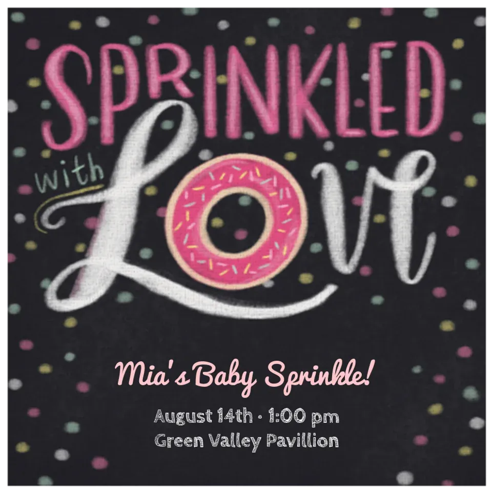 Baby Sprinkle Donuts card