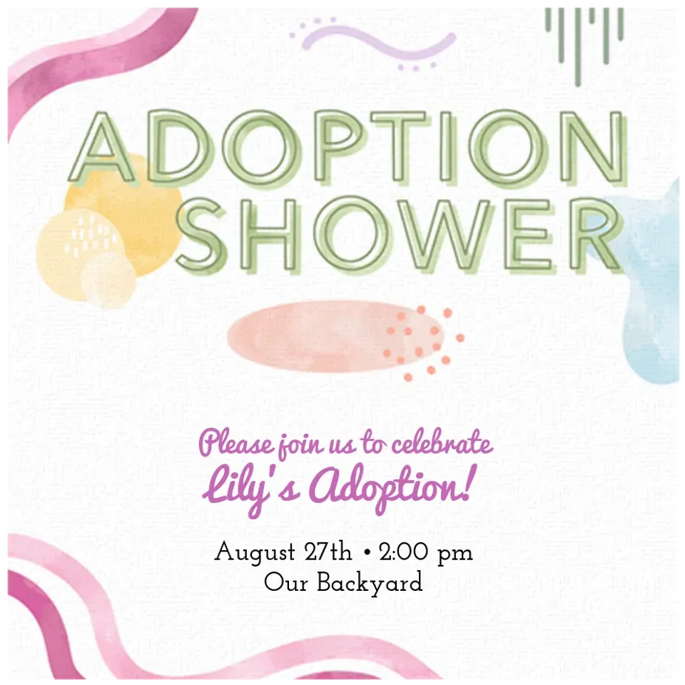 Adoption Shower card