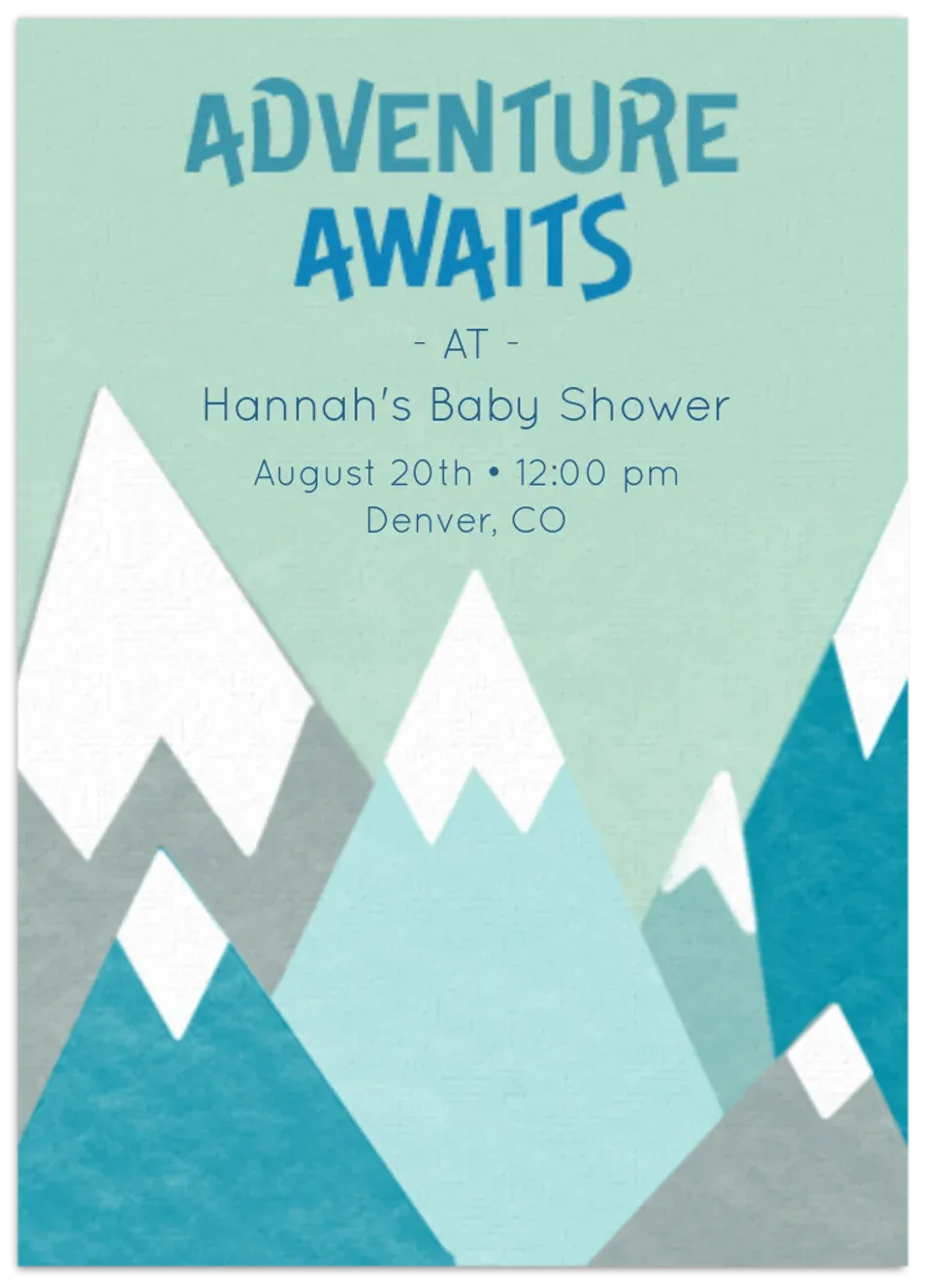 Adventure Awaits card