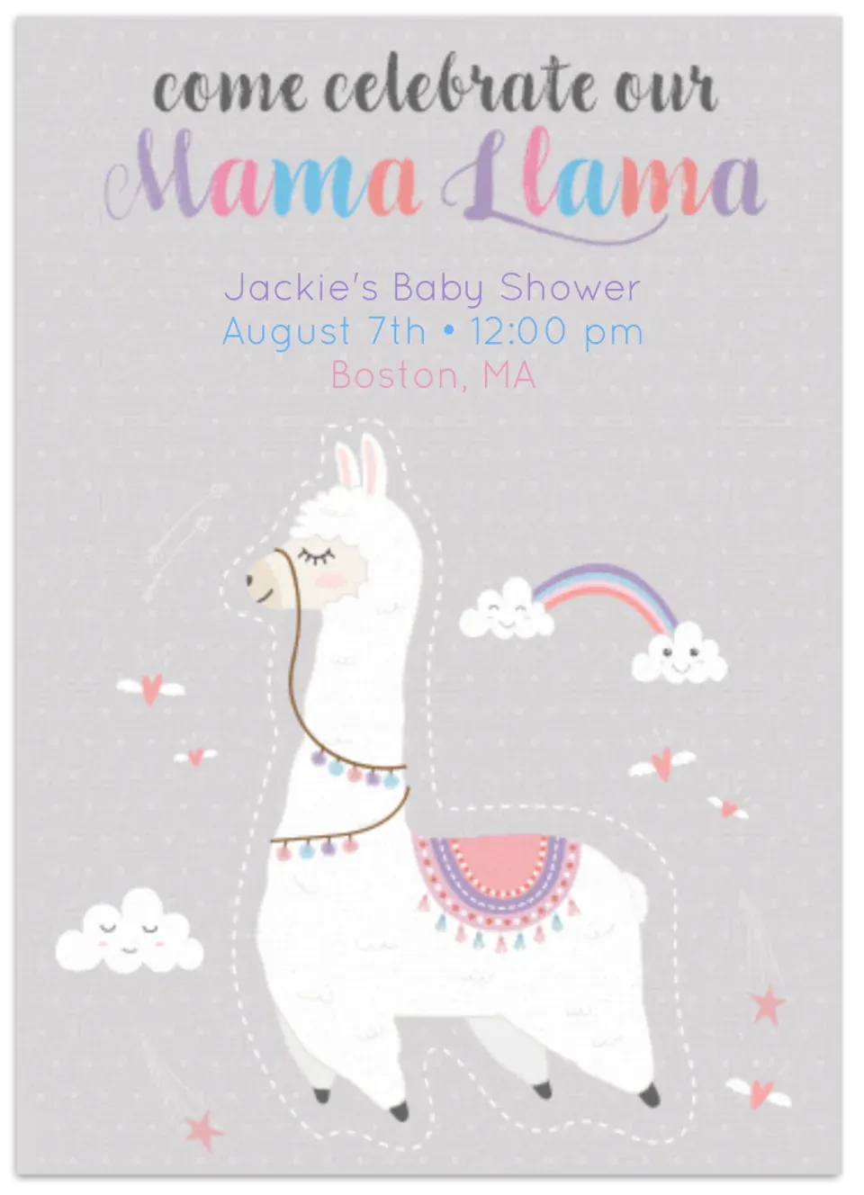 Mama Llama card