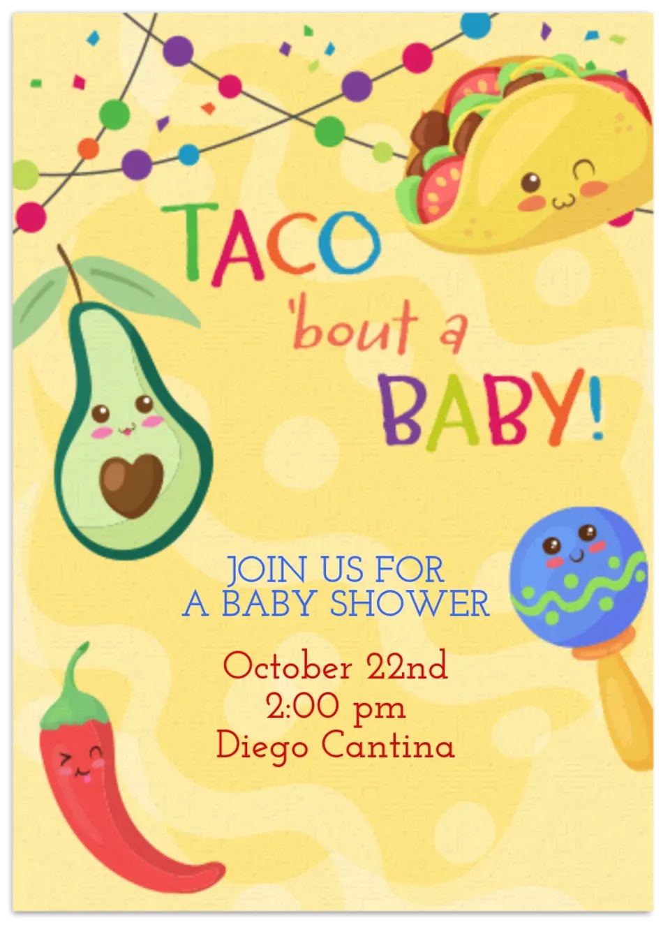 Taco Baby card