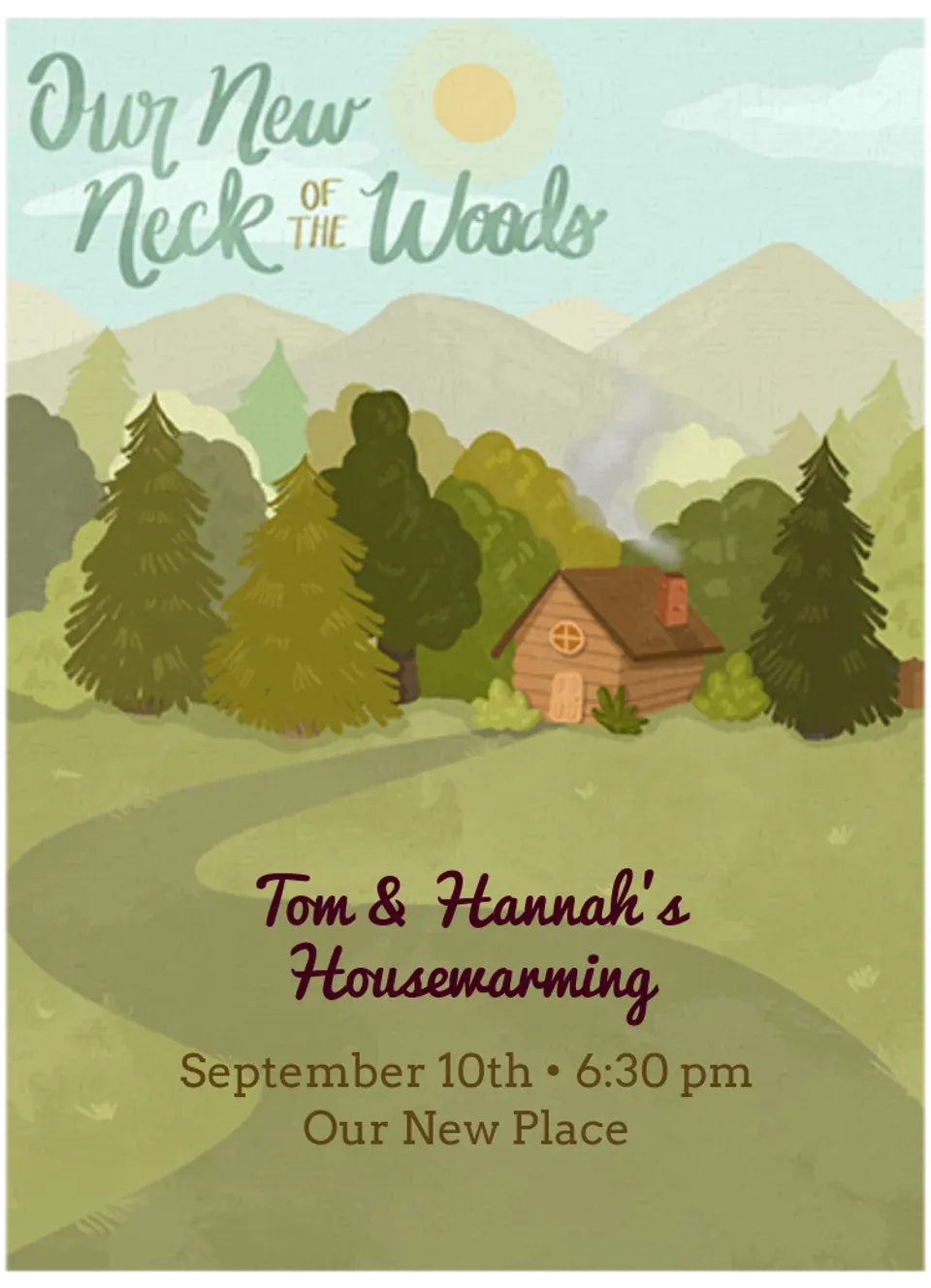 Neck of the Woods card