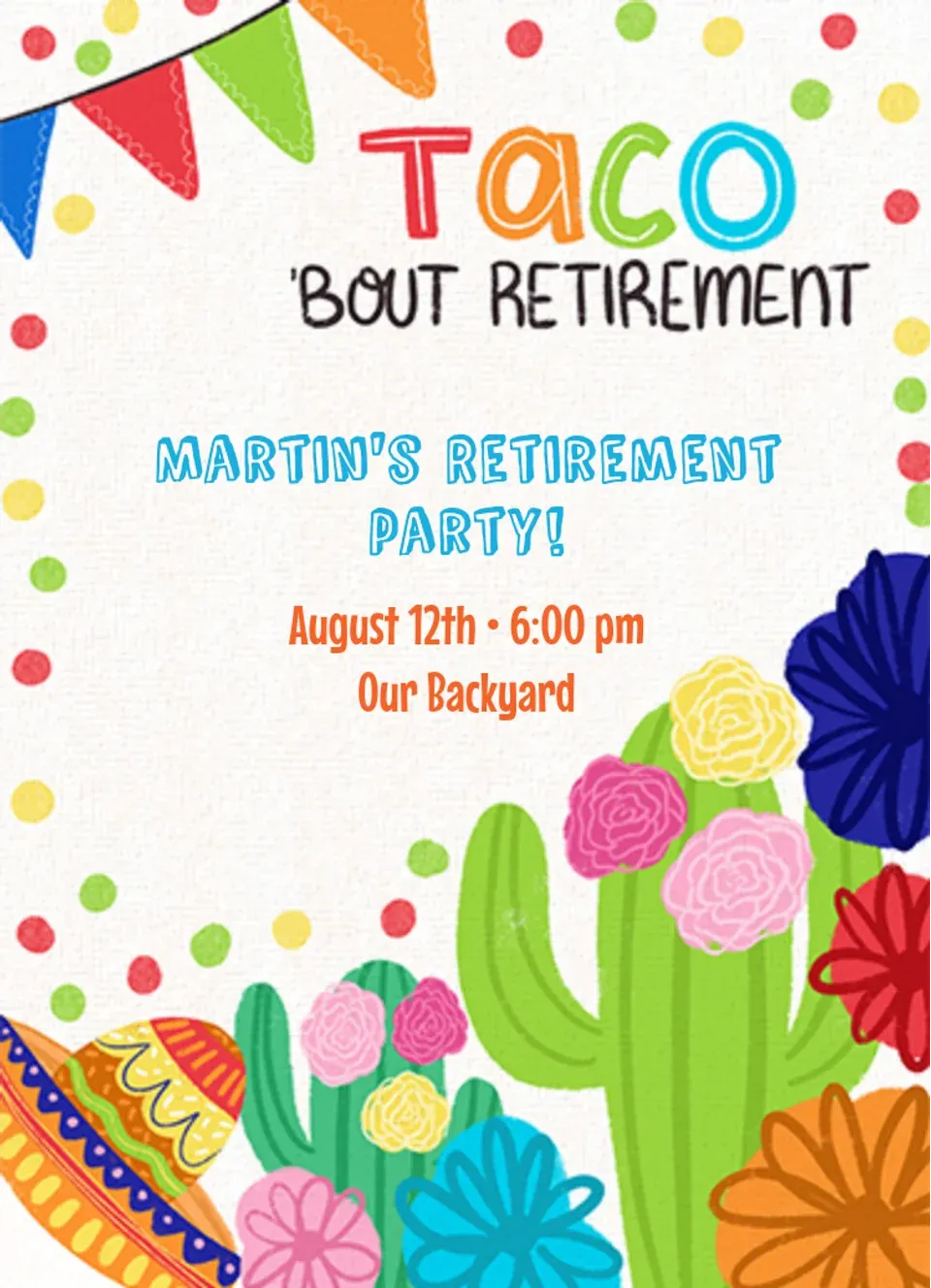 Taco ‘Bout Retirement card