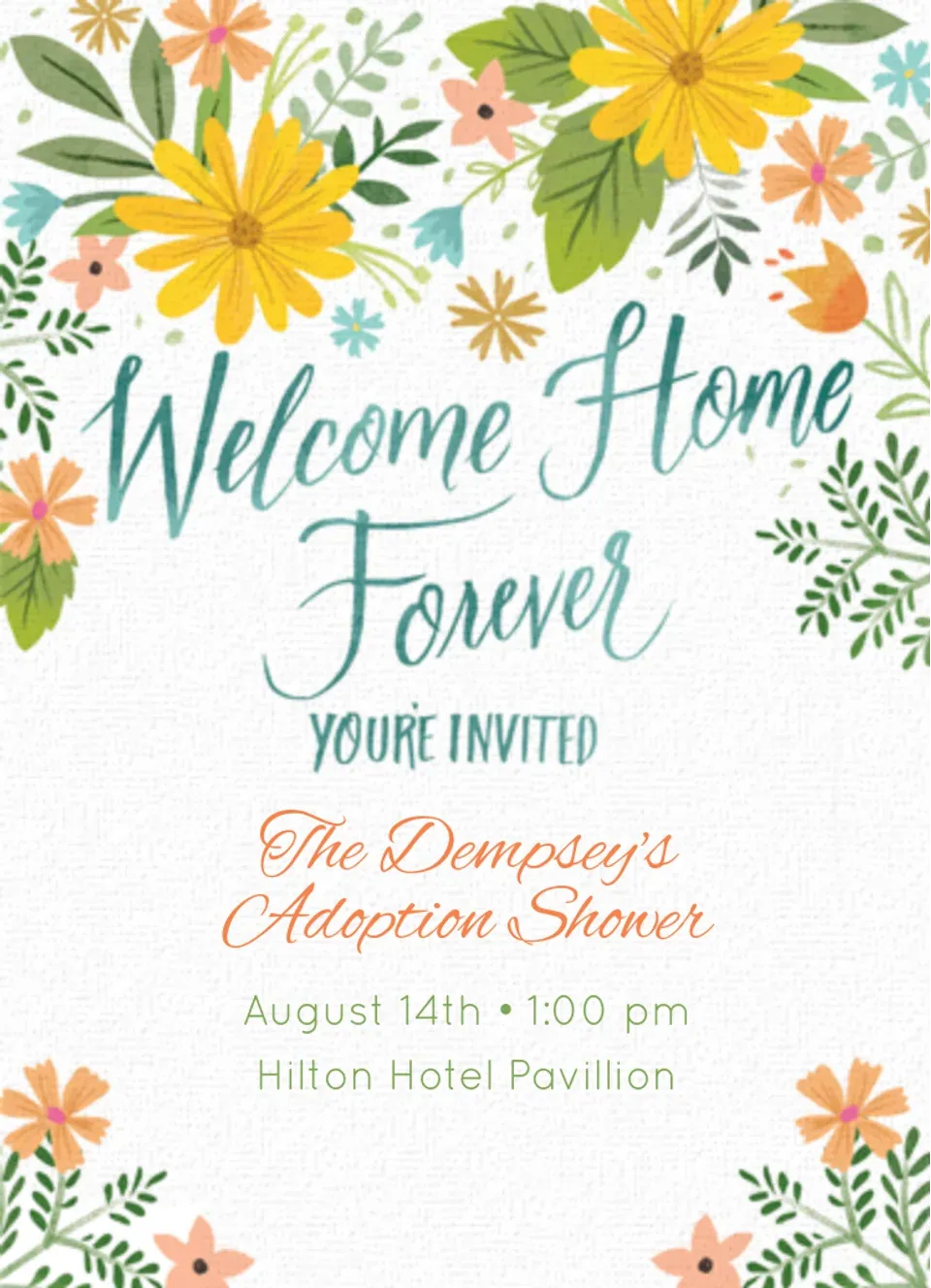 Welcome Home Forever card