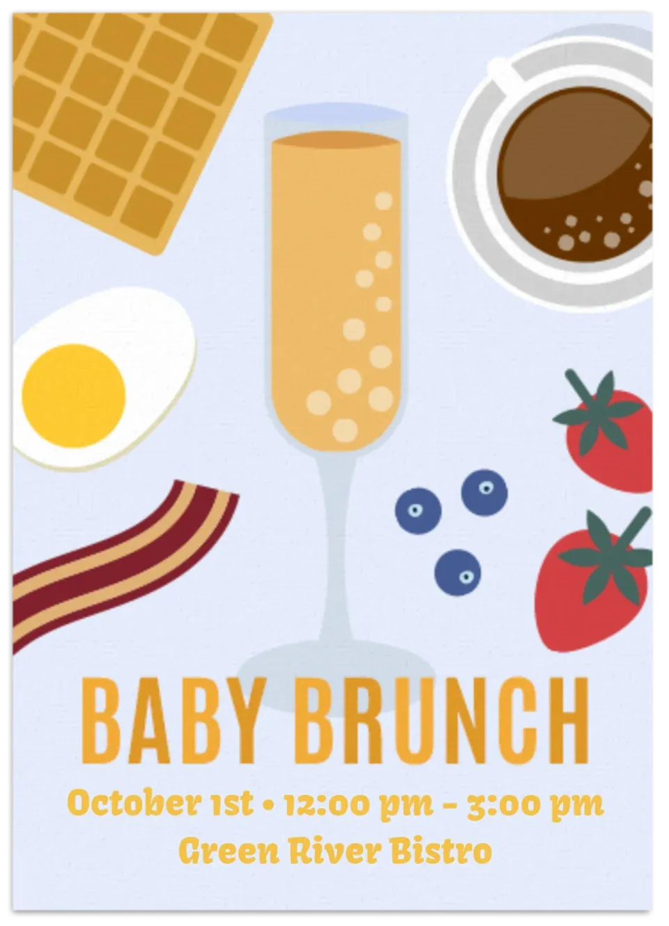 Baby Brunch card