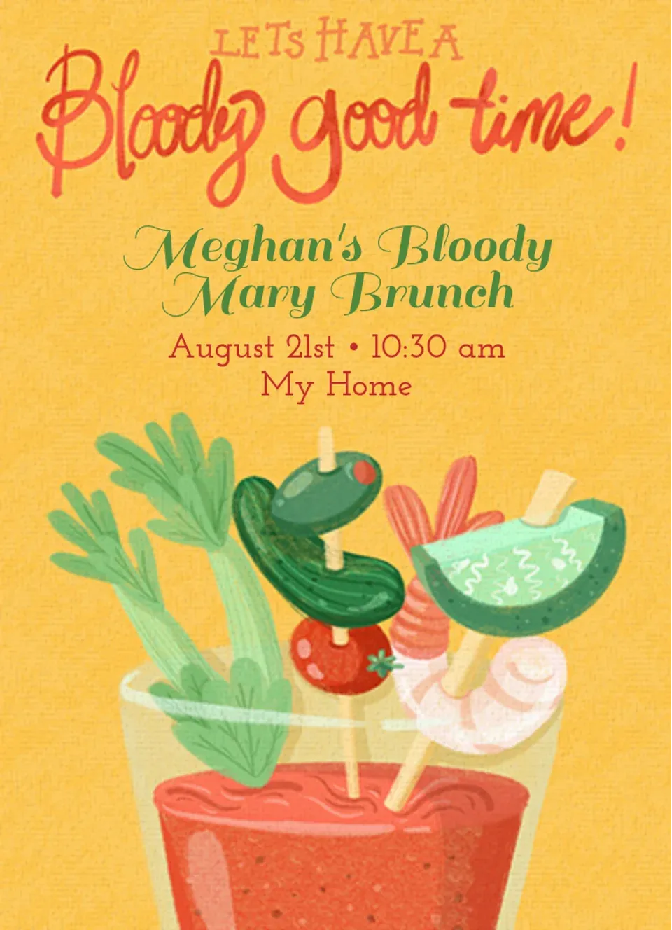 Bloody Mary Toppings card