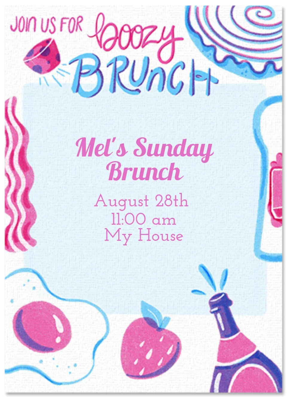 Boozy Brunch card