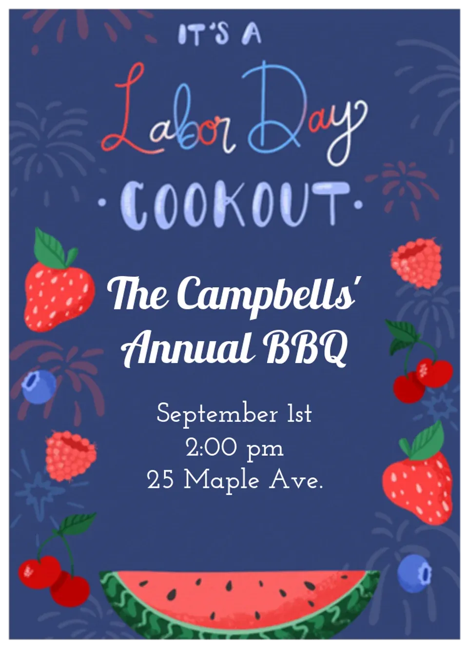 Fruity Fireworks  card