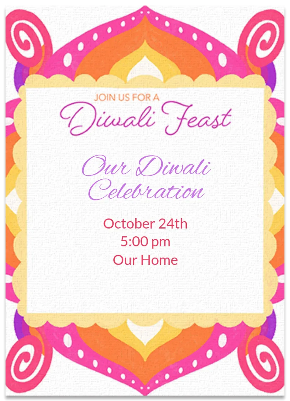 Diwali Geometric card