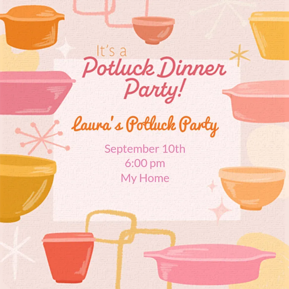 Retro Tupperware card