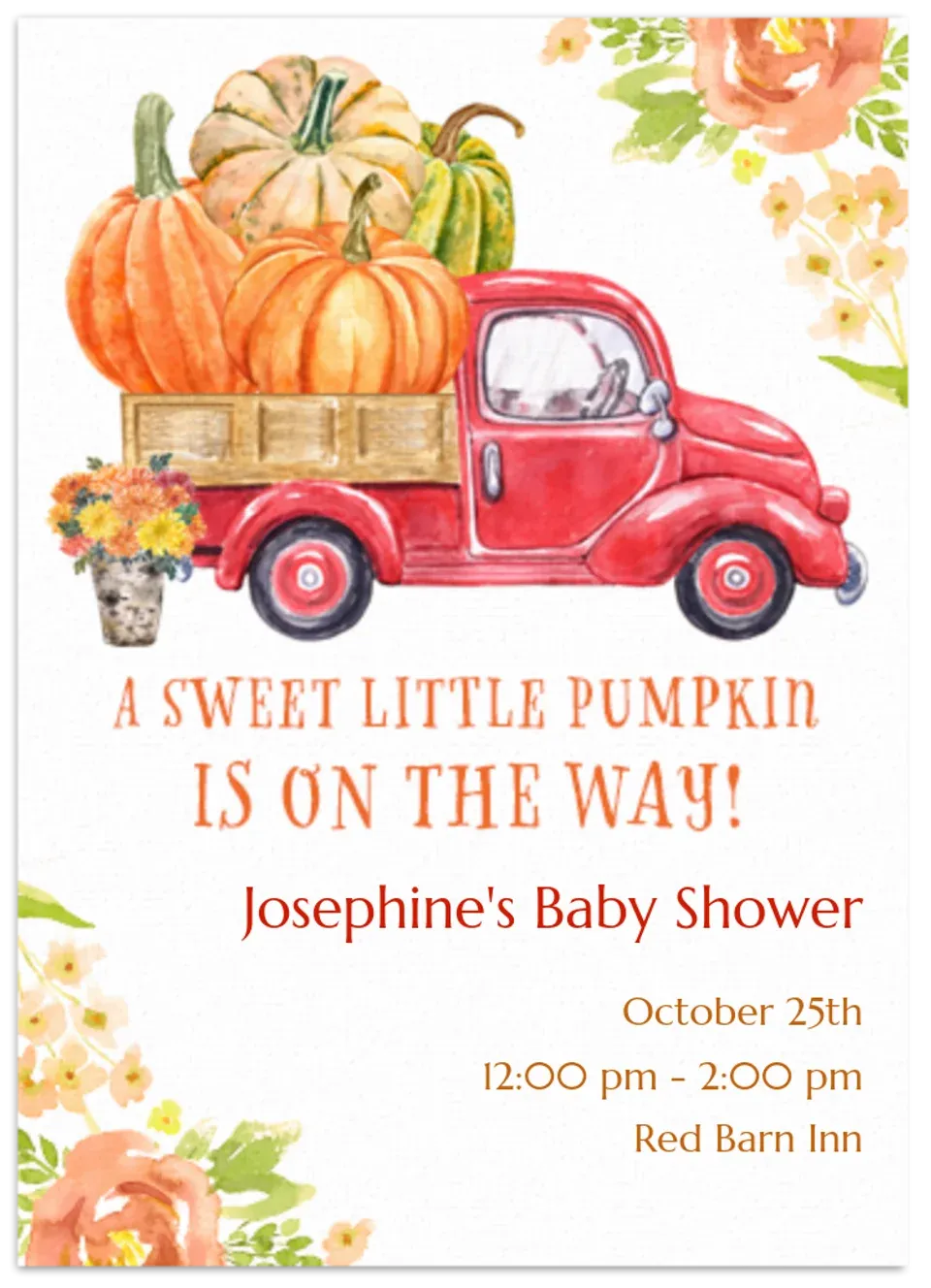 Sweet Little Pumpkin card