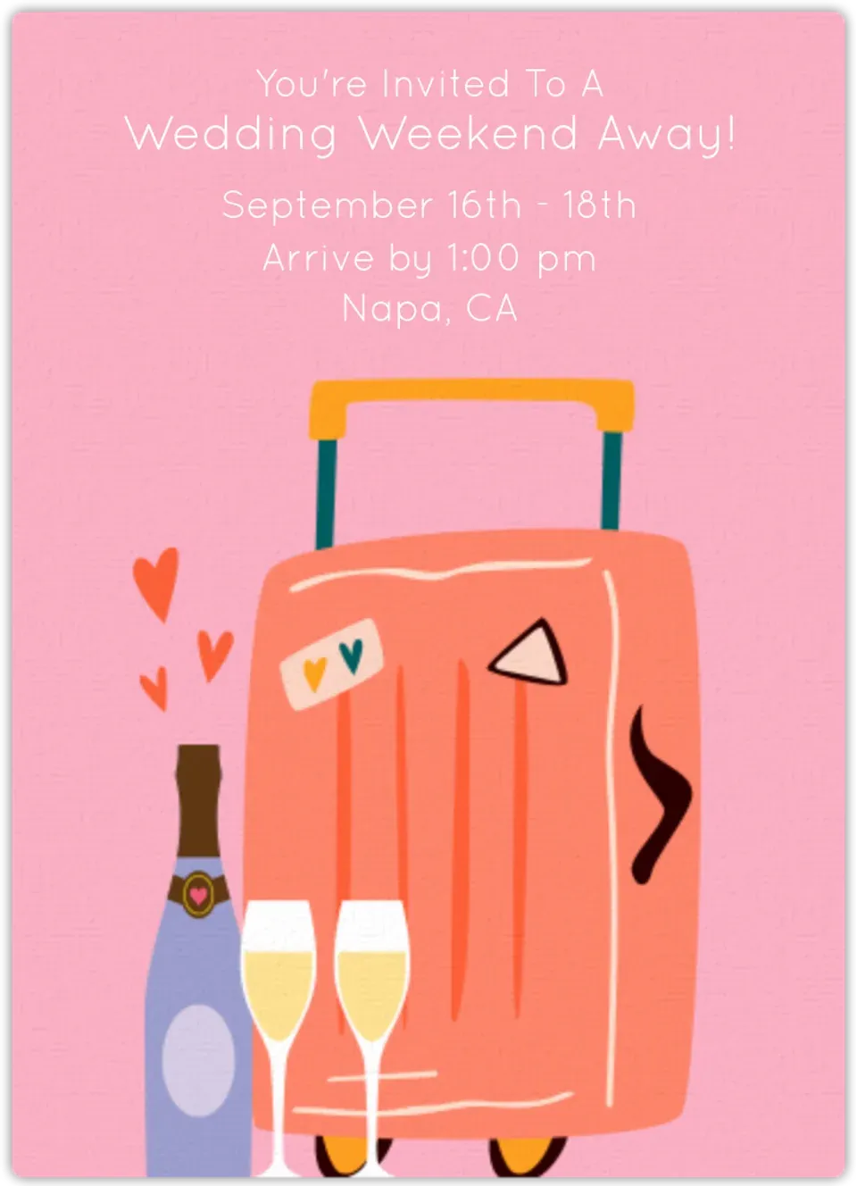 Wedding Weekend card