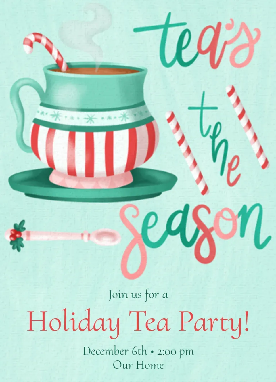 Tea's the Season card