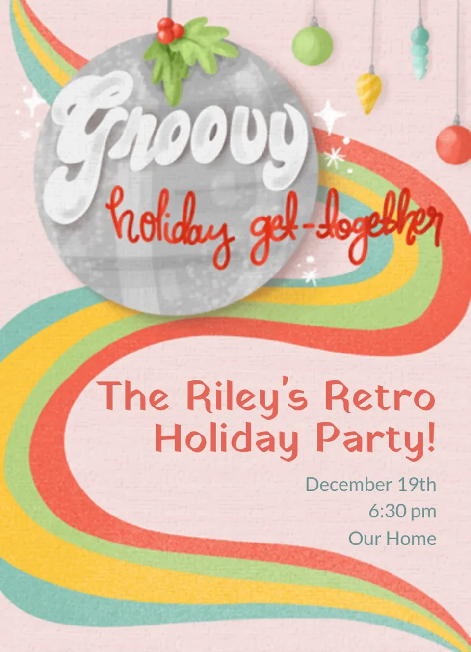 Disco Christmas  card