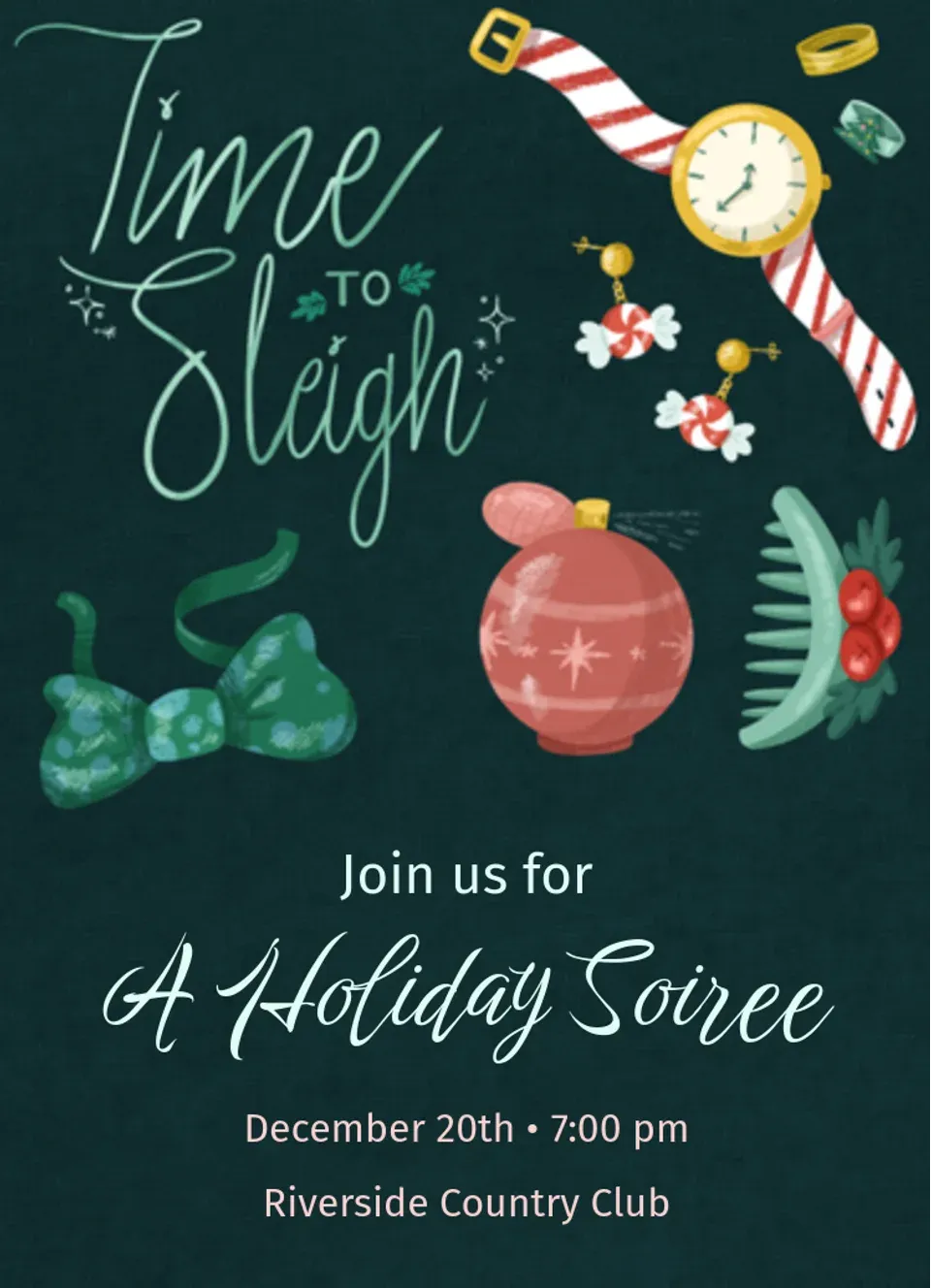 Time to Sleigh  card