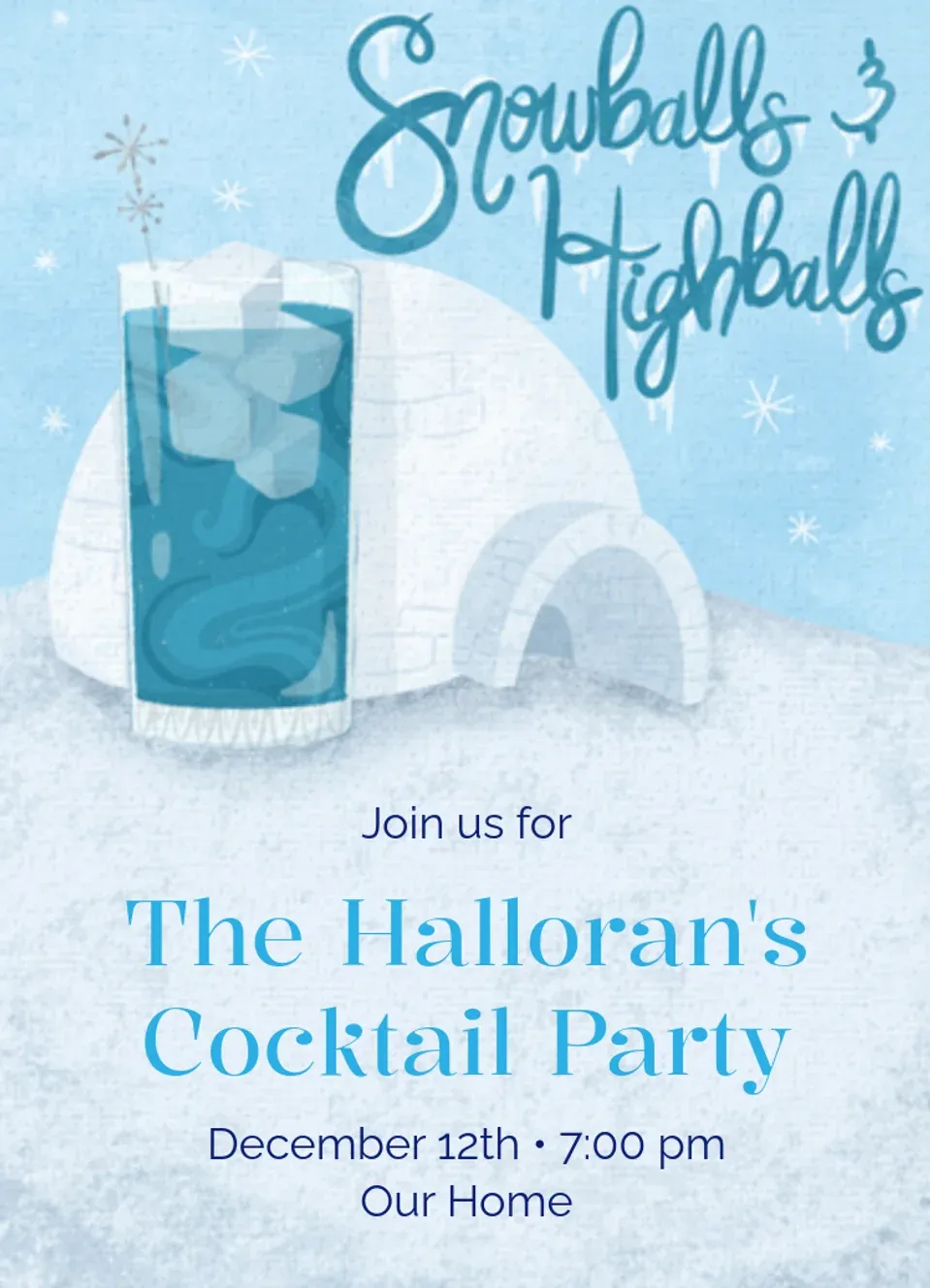 Snowballs And Highballs card