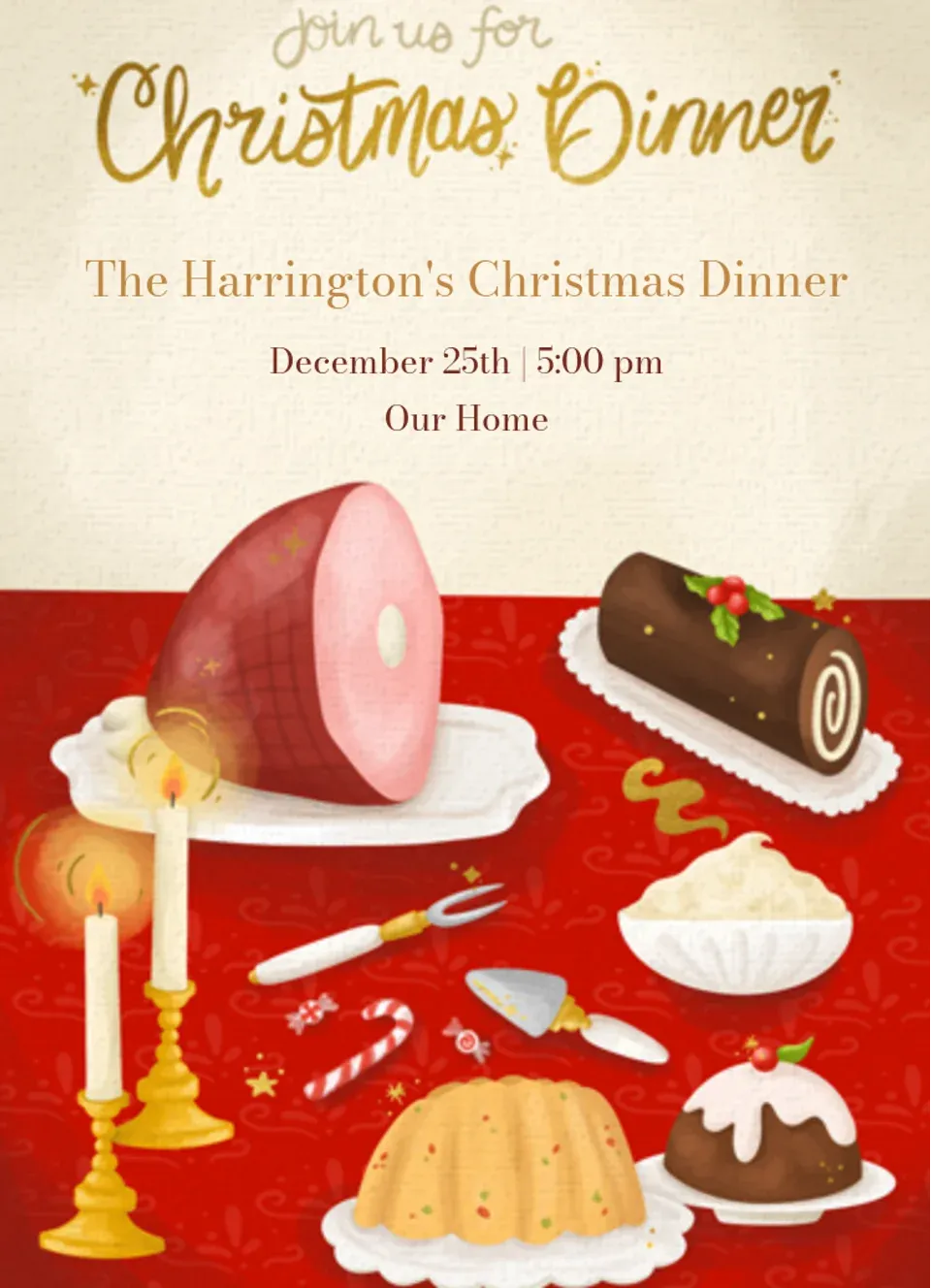 Christmas Dinner card