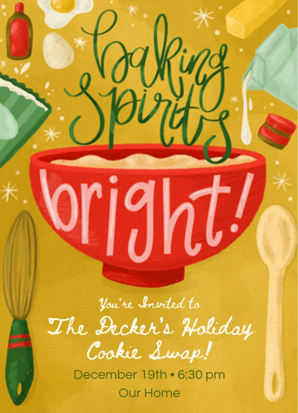 Baking Spirits Bright  card