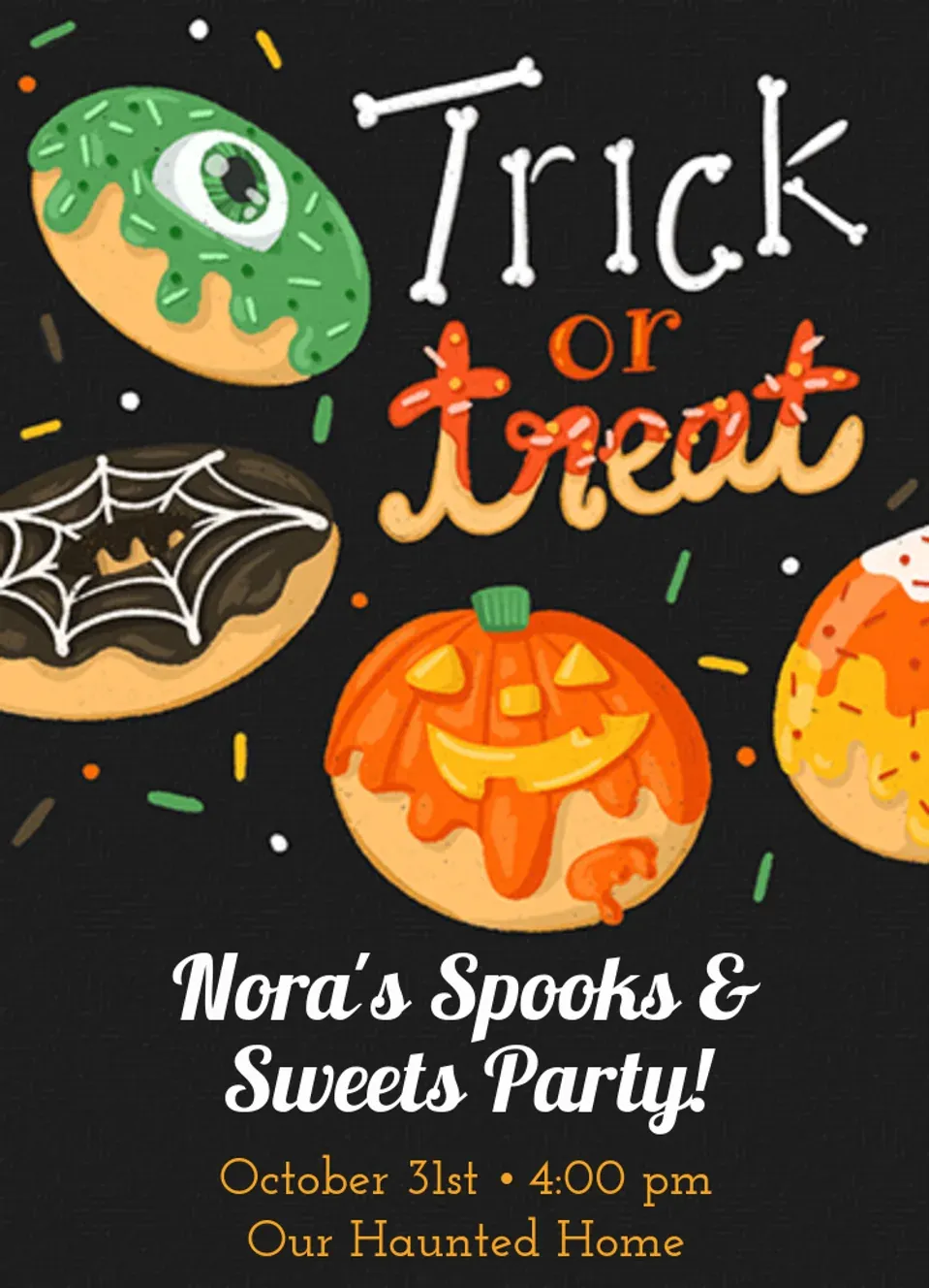 Halloween Donuts card