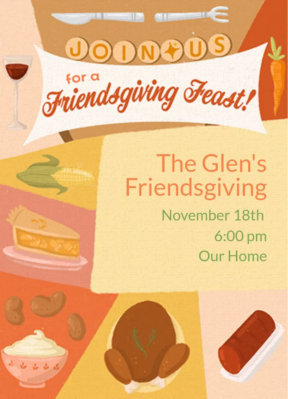Friendsgiving Feast card