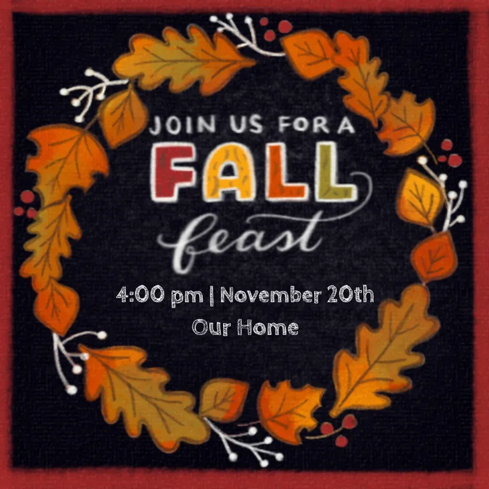 Fall Chalkboard Wreath card