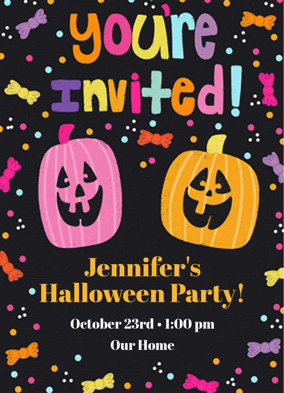 Happy Jack-O-Lanterns card