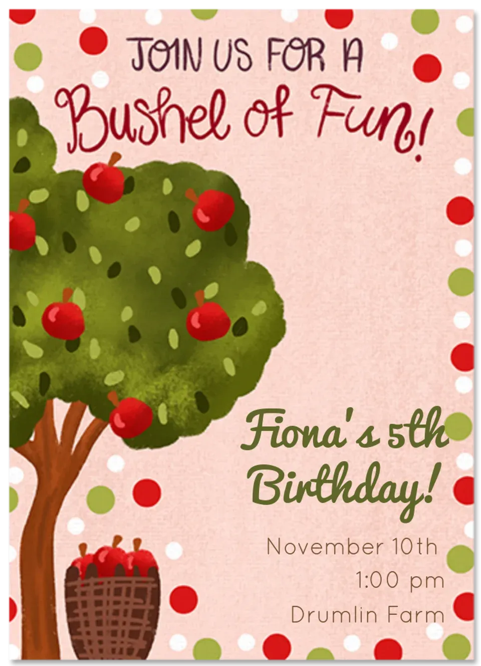 Bushel of Fun card