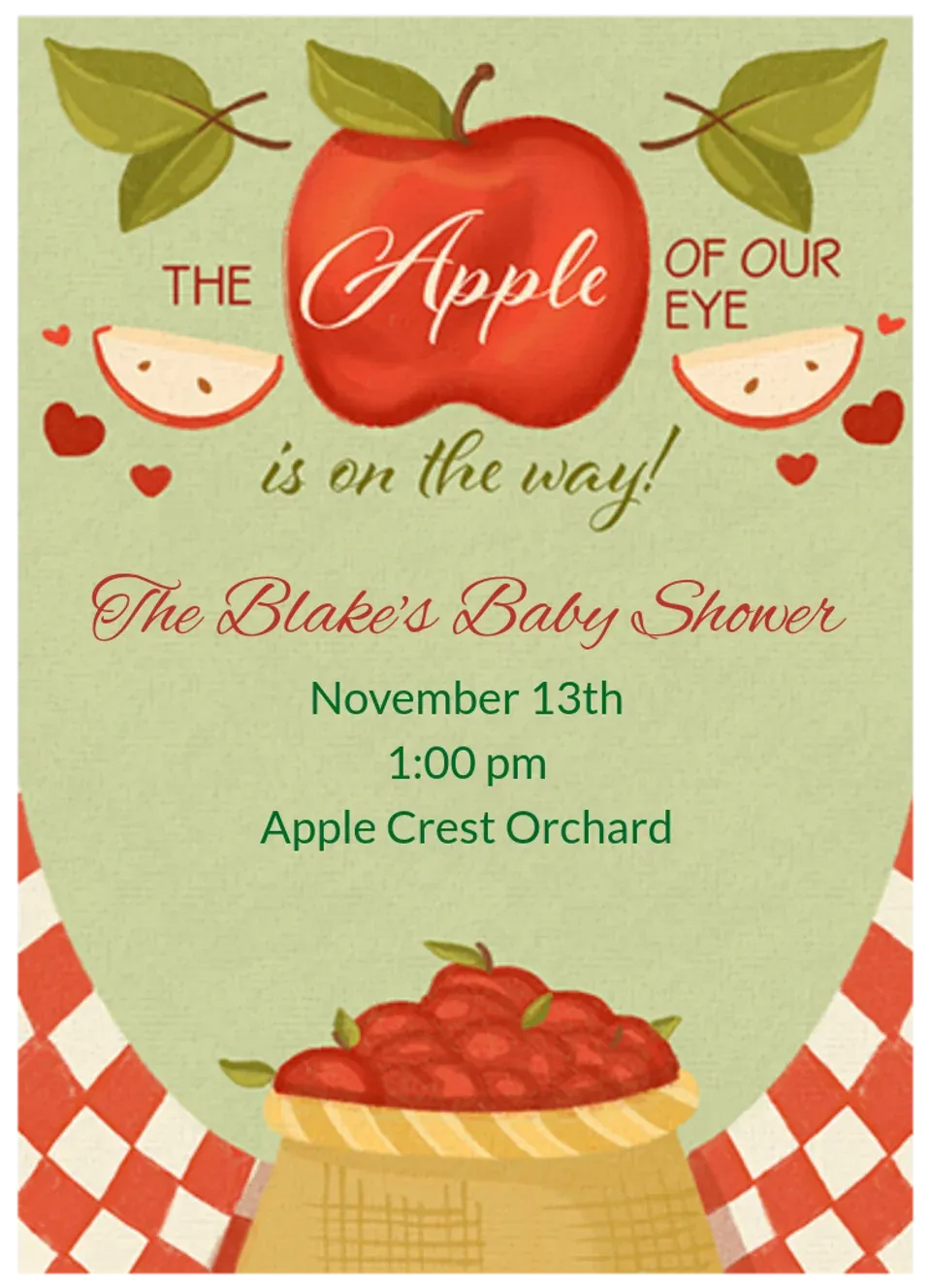 Apple of Our Eye card