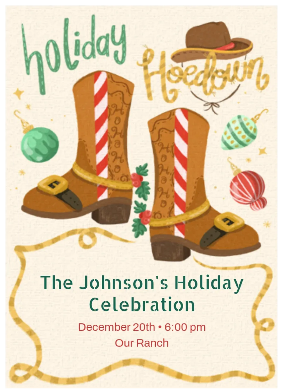 Holiday Hoedown  card