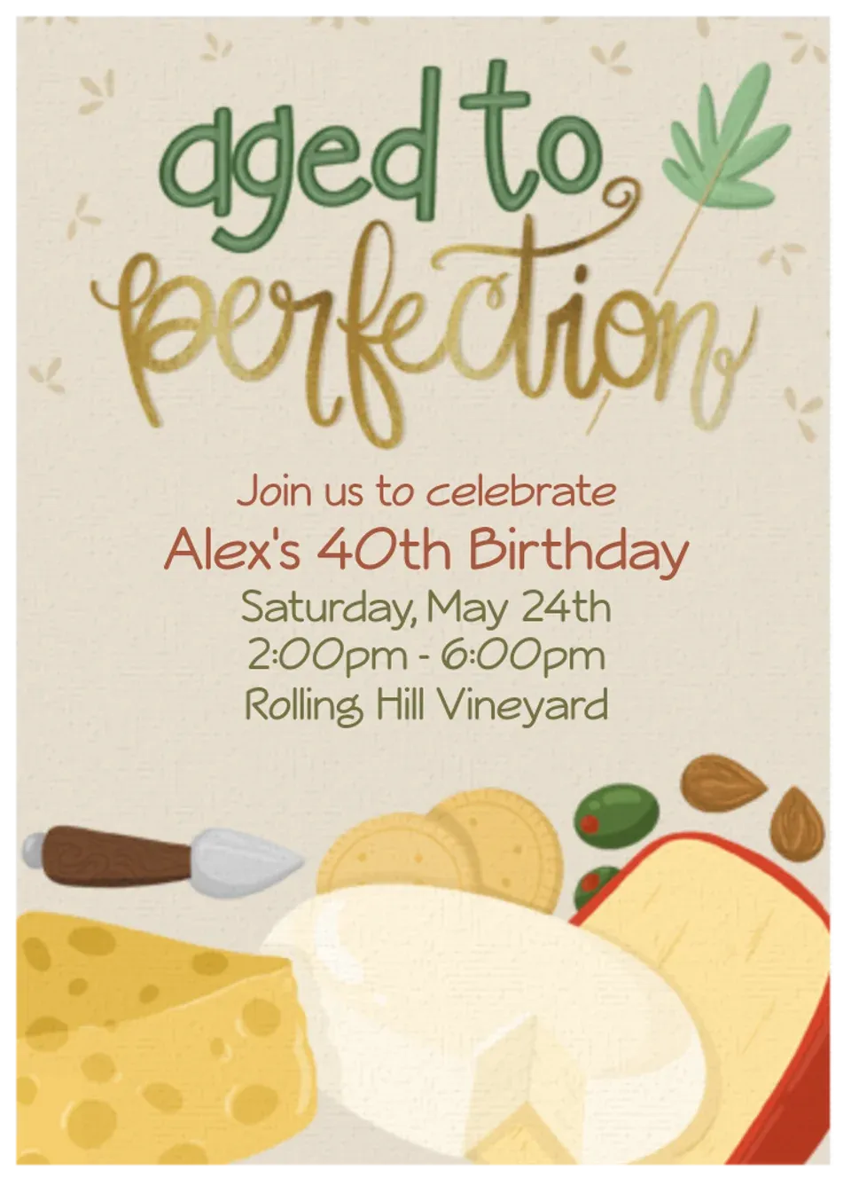 Aged to Perfection card