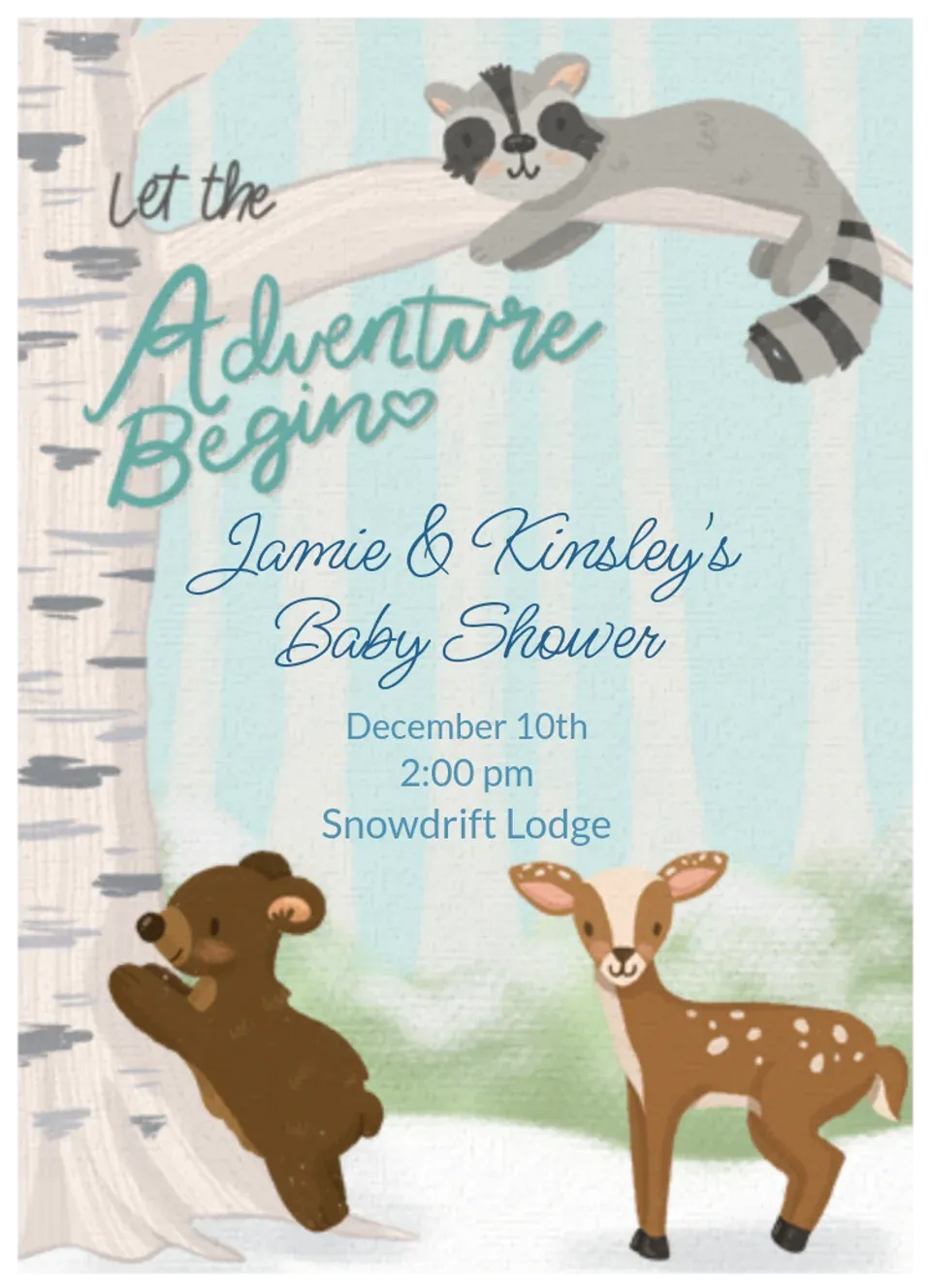 Winter Woodland card