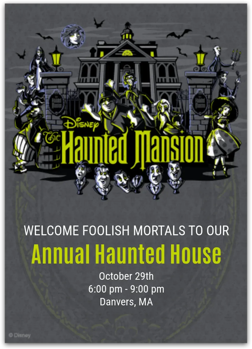 Haunted Mansion card