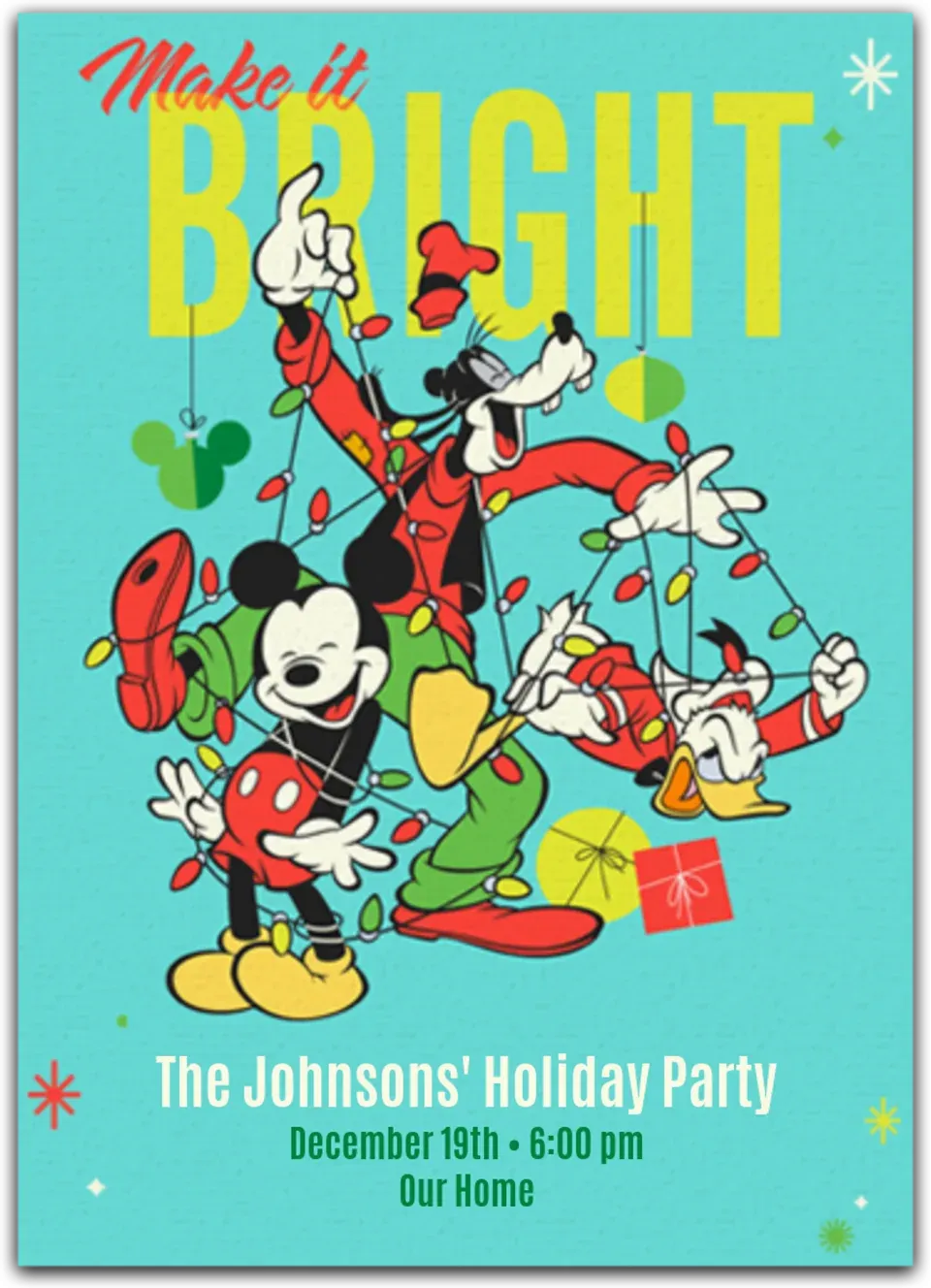 Mickey & Friends Christmas card