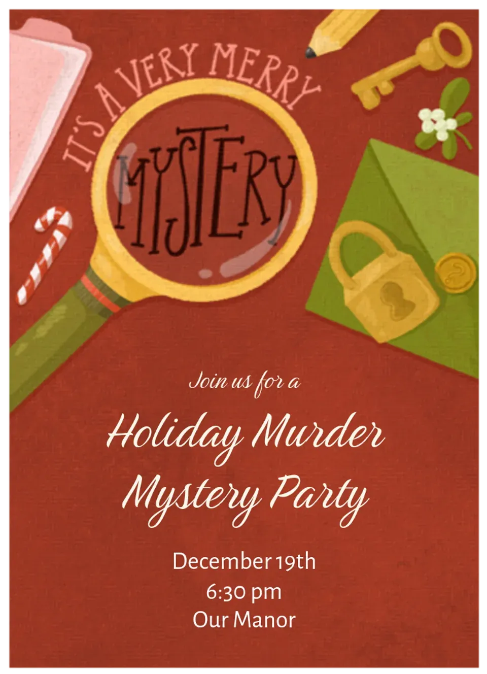 Holiday Mystery card