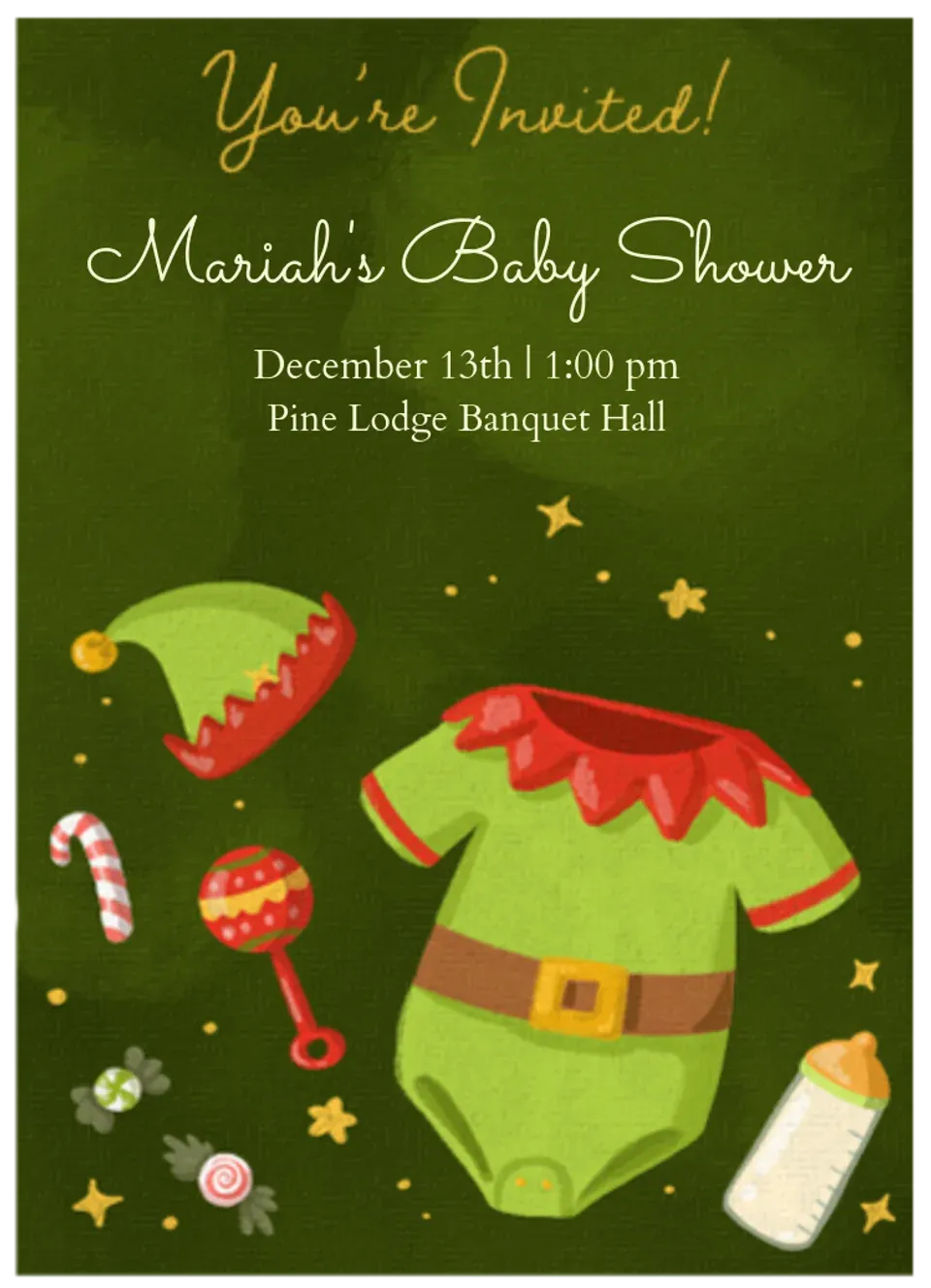 Holiday Snapsuit card