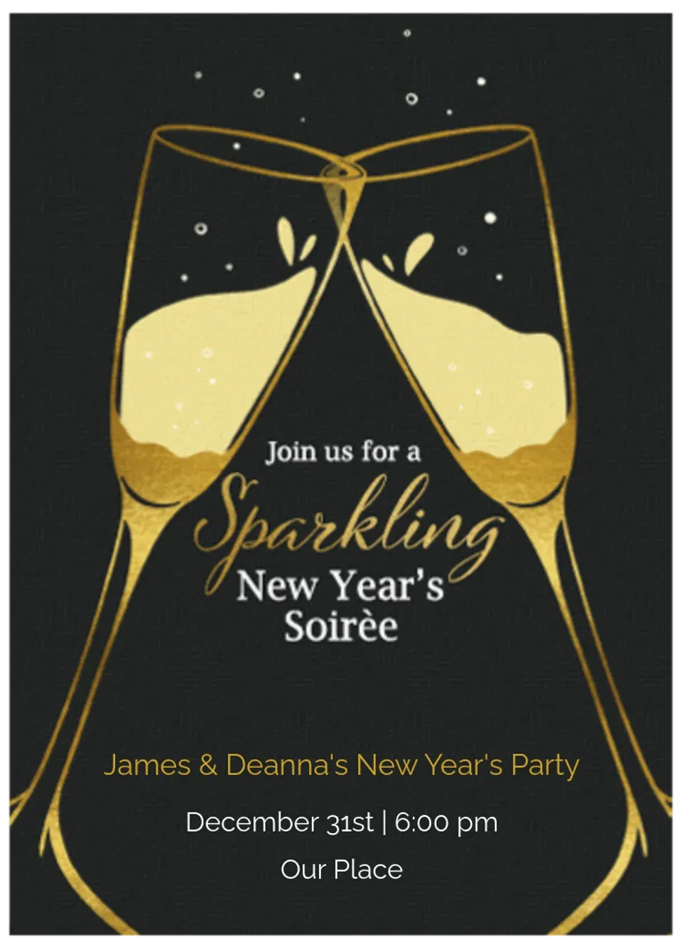 Sparkling New Year card