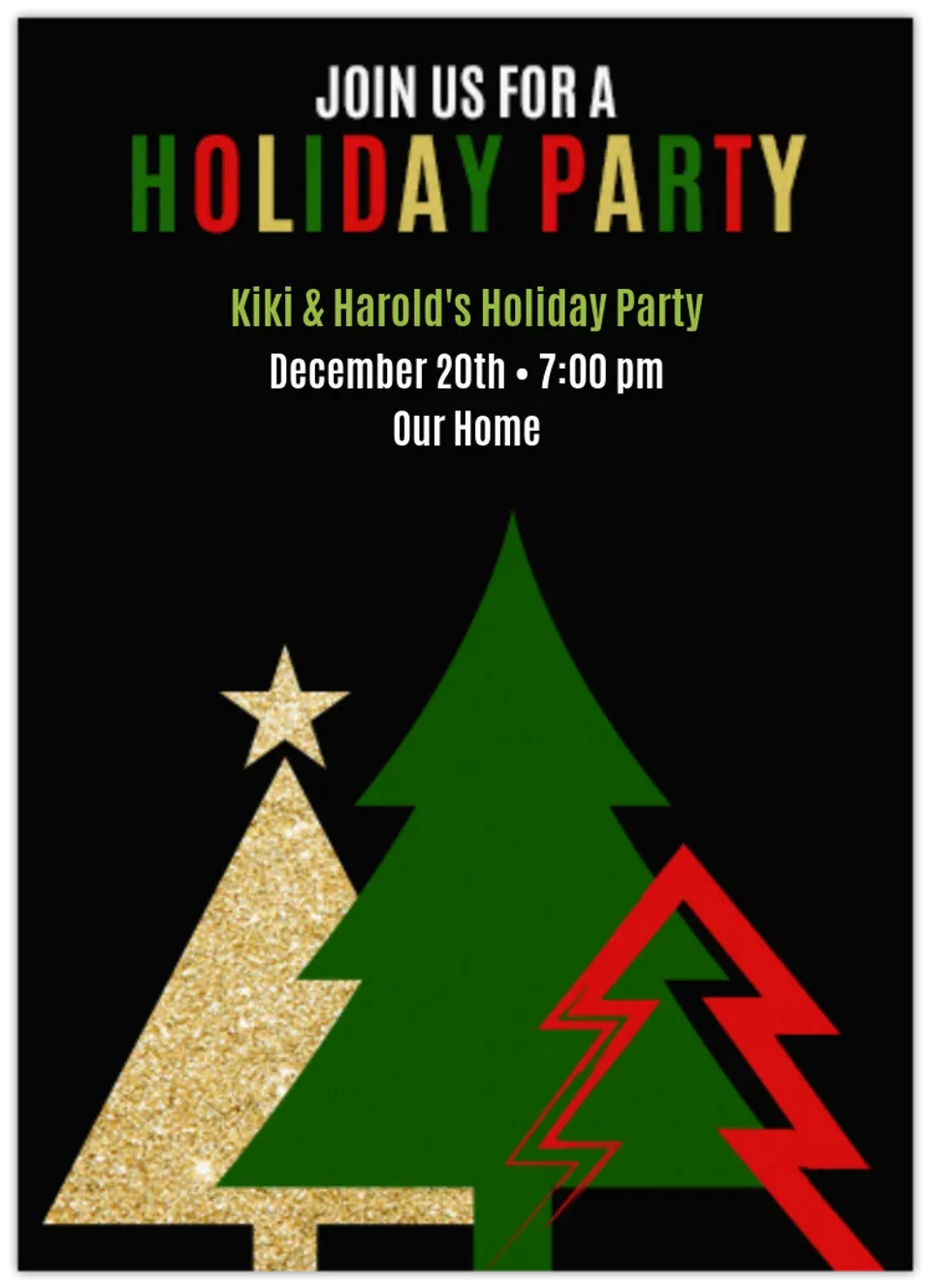 Geometric Trees card