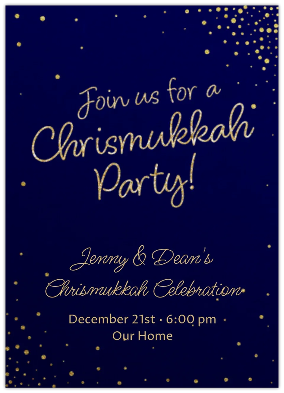 Chrismukkah Dots card