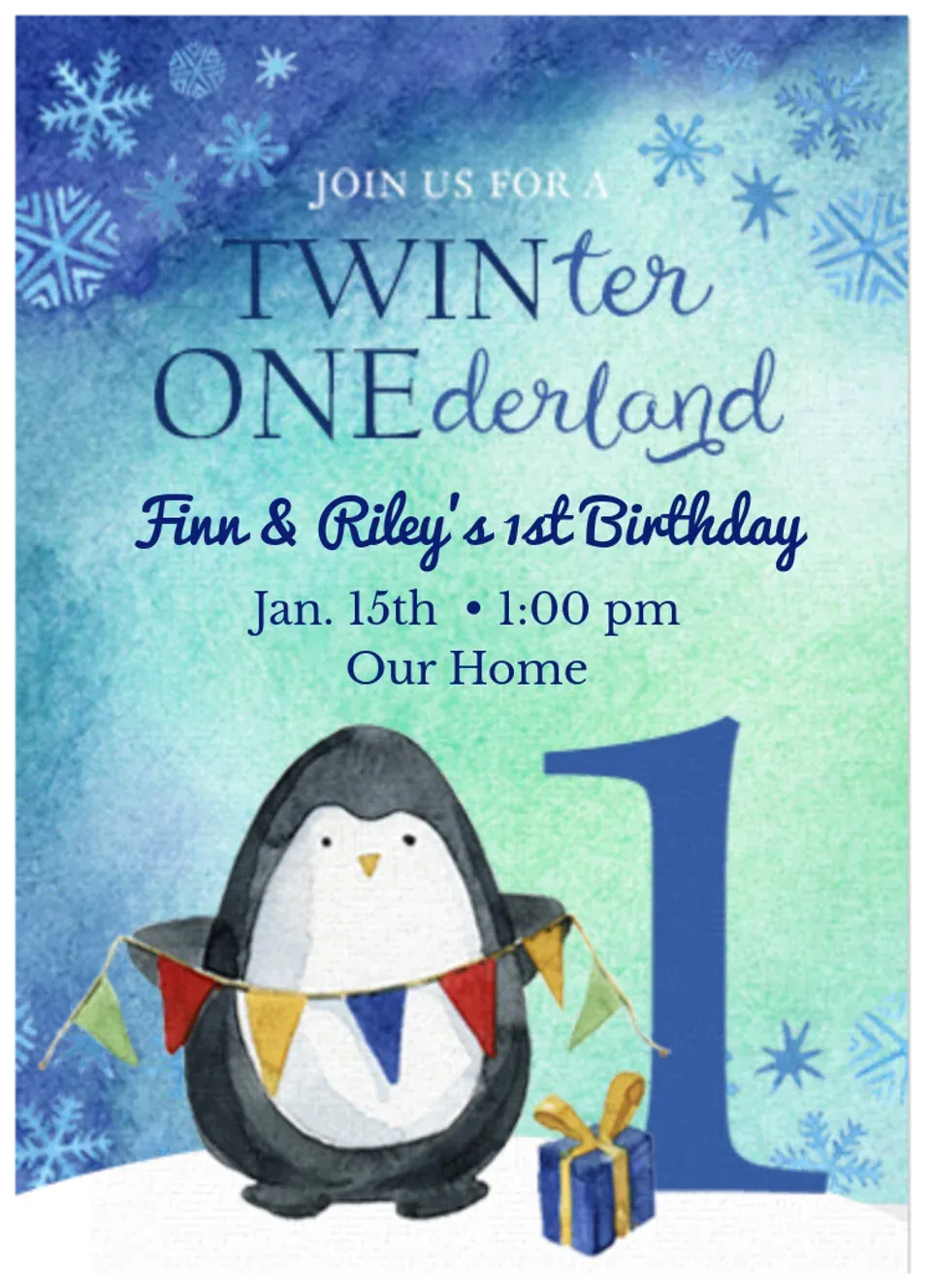 Twin-ter One-derland card